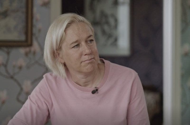 Kajsa Bergqvist. Skärmavbild: SVT